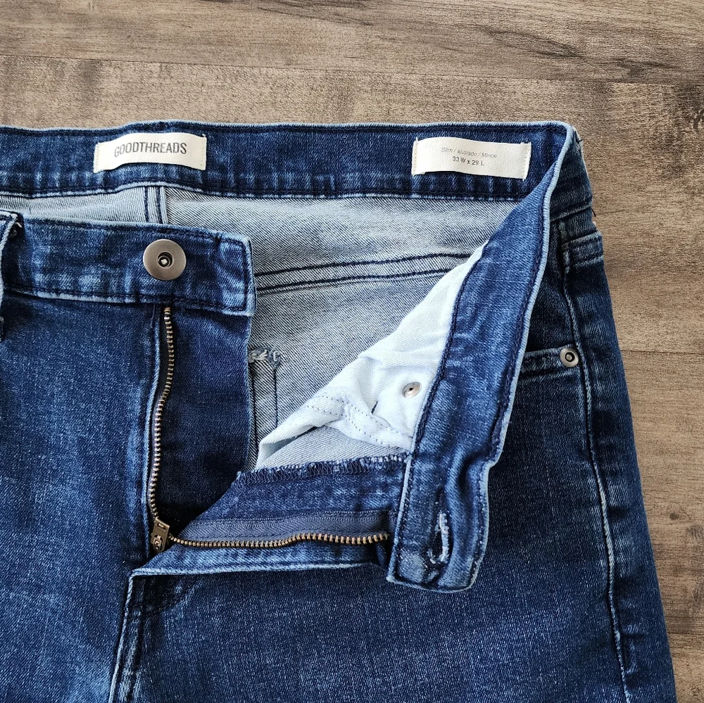 Goodthreads Slim Blue Jeans Men's Size 33